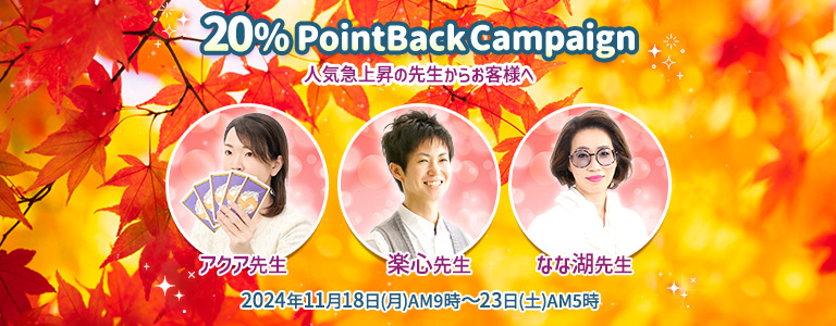 11月20%キャンペーン